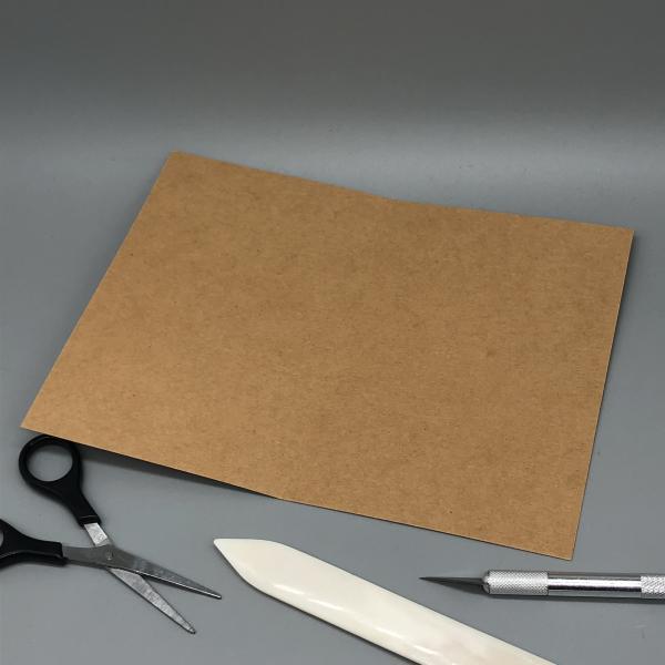 Papier Karton Kraftkarton Faltkarte A6 gefaltet offen Werkzeug